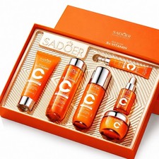 Set de Cuidado Facial de la Piel Vitamina C Anti Envejecimiento Hidratante Iluminador Caja de Regalo