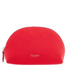Bolsa de cosméticos de maquillaje con estampado de logotipo rojo Shiseido 00000SBF6L