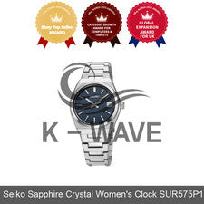 Reloj para mujer Seiko de cristal de zafiro SUR575P1 Express / genuino
