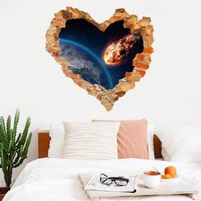 Pegatina de pared de amor 3D pegatina de decoración creativa para pared de hogar sala dormitorio