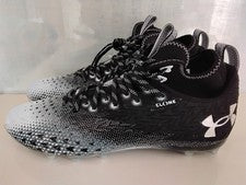 Botines de lacrosse Under Armour Spotlight Clone 3.0 MC para hombre 13 negros plateados parte superior media