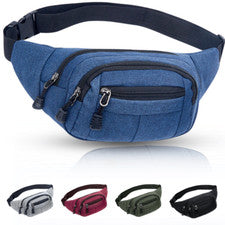 Riñonera unisex de cintura para hombres y mujeres Riñonera Vacaciones Viaje Dinero Cinturón Cartera Bolsa