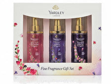 Juego de regalo de fragancia Yardley London, paquete combinado de niebla de perfume floral de 3 (35 ml cada uno)