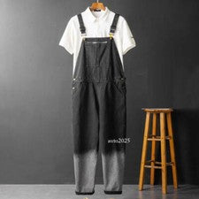 Moda Para hombres Algodón Denim Mono Monos Carga Pantalones Jeans Informales Pantalones