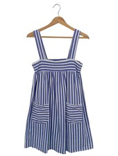Vestido de verano B.l.o.my vestido de tirantes mujer algodón azul talla 38