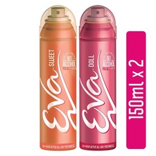 Eva Sweet And Doll Deodorant Spray For Women 150ml Each Set Of 2
