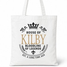 Bolso Shopper Casa Of Algodón Apellido Familiar KILBY