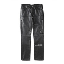 Pantalones lápiz informales para hombre cintura media cremallera decoración moda pantalones primavera británicos