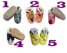 Baby Lederschuhe mit Fütterung Krabbelschuhe mit Schnäppchenpreis- Lagerräumung!