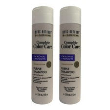 Paquete de 2 champú púrpura Marc Anthony cuidado completo del color 8 oz para reflejos rubios