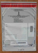 Bolsas de depósito de plástico evidentes de manipulaciones de 9"x12" - opacas (100 bolsas)