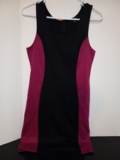 Vestido GUESS Para Mujer Grande Púrpura Negro Bodycon SL Catrena Brillante Fucsia Nuevo EE. UU.