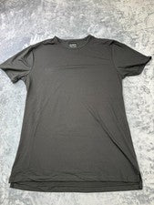 Camiseta CUTS Clothing Dobladillo Dividido Cuello Redondo Para Hombre Extra Grande Negra Pyca Pro Nueva Sin Etiquetas