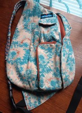 Bolso Bandolera Kavu Cuerda Bandolera Cartera Tinta Ráfaga Azul Óxido Nuevo, Nunca Usado