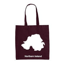País Silhouettes Irlanda Del Norte - Lienzo Bolsa - Belfast GB Irlandés Regalo