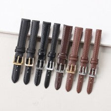 Correa de reloj de cuero con hebilla de pasador pulsera de cuero PU 8/1012/14/16/18/20/22/24 mm