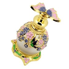 Clear Perfume Bottle Empty Refillable Cologne Decorative