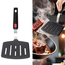 Espátula grande para cocinar cabeza de silicona núcleo de acero inoxidable resistente a arañazos 27,4 cm