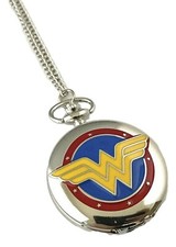 Reloj Bolsillo Mujer Maravilla Clásico Logo Colgante