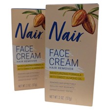 Crema Depilatoria Nair para Rostro con Hidratantes Especiales 57g - LOTE DE 2 PAQUETES