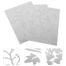 Calcomanías de pared para sala de estar decoración del hogar pegatinas decoración de flores espejo