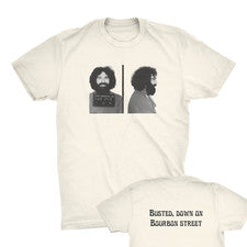 Camiseta Jerry Garcia Mugshot Vintage Festival de Música Lote Camiseta Destrozada Estilo Truckin