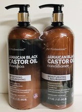 SJ Creations ~ Champú y acondicionador jamaicano de aceite de ricino negro ~ Soporte para el crecimiento