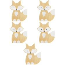 Pack de 5 accesorios decorativos para el hogar decoración elegante habitación infantil adornos de madera