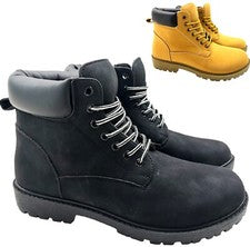 BOTINES PARA HOMBRES CÁLIDOS INFORMALES CÓMODOS CAMINAR SENDERISMO INVIERNO COMBATE TRABAJO TALLA UK