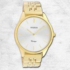 Oozoo Reloj De Pulsera Para Damas Timepieces Analógico De Metal Dorado UOC9986A
