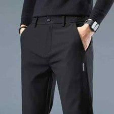 Pantalones Clásicos Para Hombre Pantalón Recto Delgado Moda Lujo Elegante Vestir