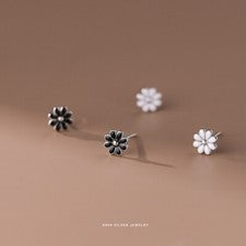 Pendientes Pequeña Flor Plata 999 Pendientes Mujer Niña Flor