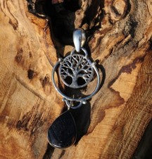 Colgante jungita preciosa + árbol de la vida plata 925 joyería collar único noble
