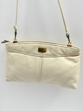 Bolso de hombro Etienne Aigner para mujer color crema/beige dorado herrajes tamaño mediano