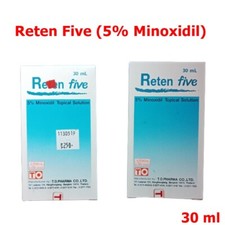 Tratamiento de caída del cabello hombres y mujeres Reten Five solución tópica 2x30 ml
