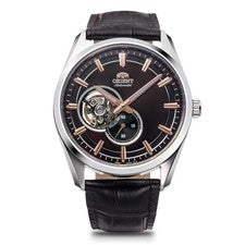 ORIENT RN-AR0004Y Corazón Abierto Automático Esfera Marrón Semi Esqueleto Rel...