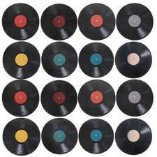 16 piezas discos de vinilo discos de arte de pared decoración interior sala de estar