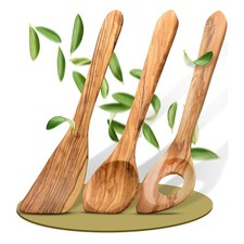 Juego de utensilios de madera para cocinar utensilios de cocina de madera de olivo H8F11927