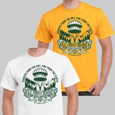 Camiseta estilo retro Smokejumpers servicio forestal de Estados Unidos bombero salvaje