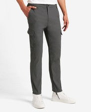Kenneth Cole | Pantalón cargo elástico ajustado en gris, talla: 40/30