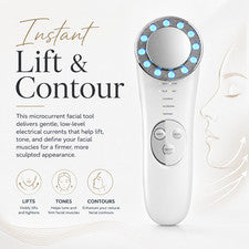 Dispositivo facial de microcorriente 5 en 1 masajeador facial herramienta de elevación de estiramiento de la piel