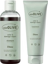Diane Champú Reparador de Color y Daños Ceniza Oliva 200 ml Reparación de Color de Cabello