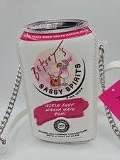 Bandolera BETSEY JOHNSON Mujer Sassy Spirits Nueva con Etiquetas Diseño de Lata