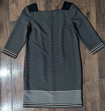 Funda boho para mujer Ann Taylor estampada negra y crema talla 8 nueva sin etiquetas
