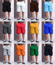 Pantalones cortos de sudor con cordón de bolsillo de carga de lana de peso pesado para hombre - FS76EY