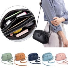 Mujer Moda Bandolera Bolso Pequeño Bolsillo Bolso de Hombro Cartera Cremallera Bolso Cartera