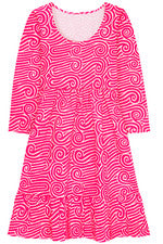 Vestido para mujer - Vestido estampado - Mediano - Rosa brillante
