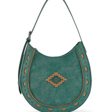 Bolso de Hombro Hobo Montana West Turquesa Azteca Cartera Occidental Nuevo con Etiquetas
