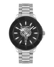 Reloj de moda pulsera Plein Sport de acero inoxidable de 45 mm para hombre