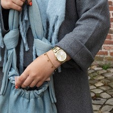 Oozoo Unisex Reloj de Pulsera Oozoo Relojes Análogo Acero Inox. Oro